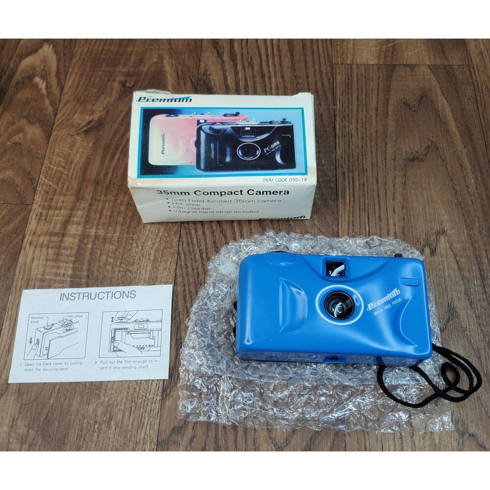 Premium 35 mm Compact Camera 050-1x Blue